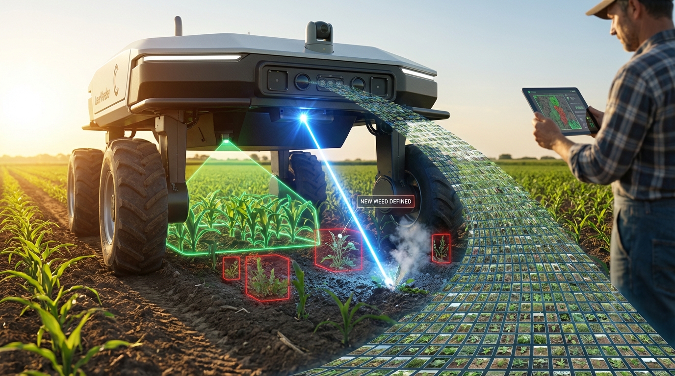 מודל AI מזהה צמחים של Carbon Robotics